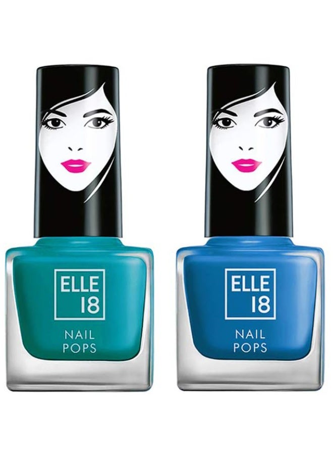 إل 18 طلاء أظافر Elle 18 Nail Pops، لون 155، 5 مل، وطلاء أظافر Elle 18 Nail Pops، لون 156، بلمسة نهائية لامعة، 5 مل - Image 1